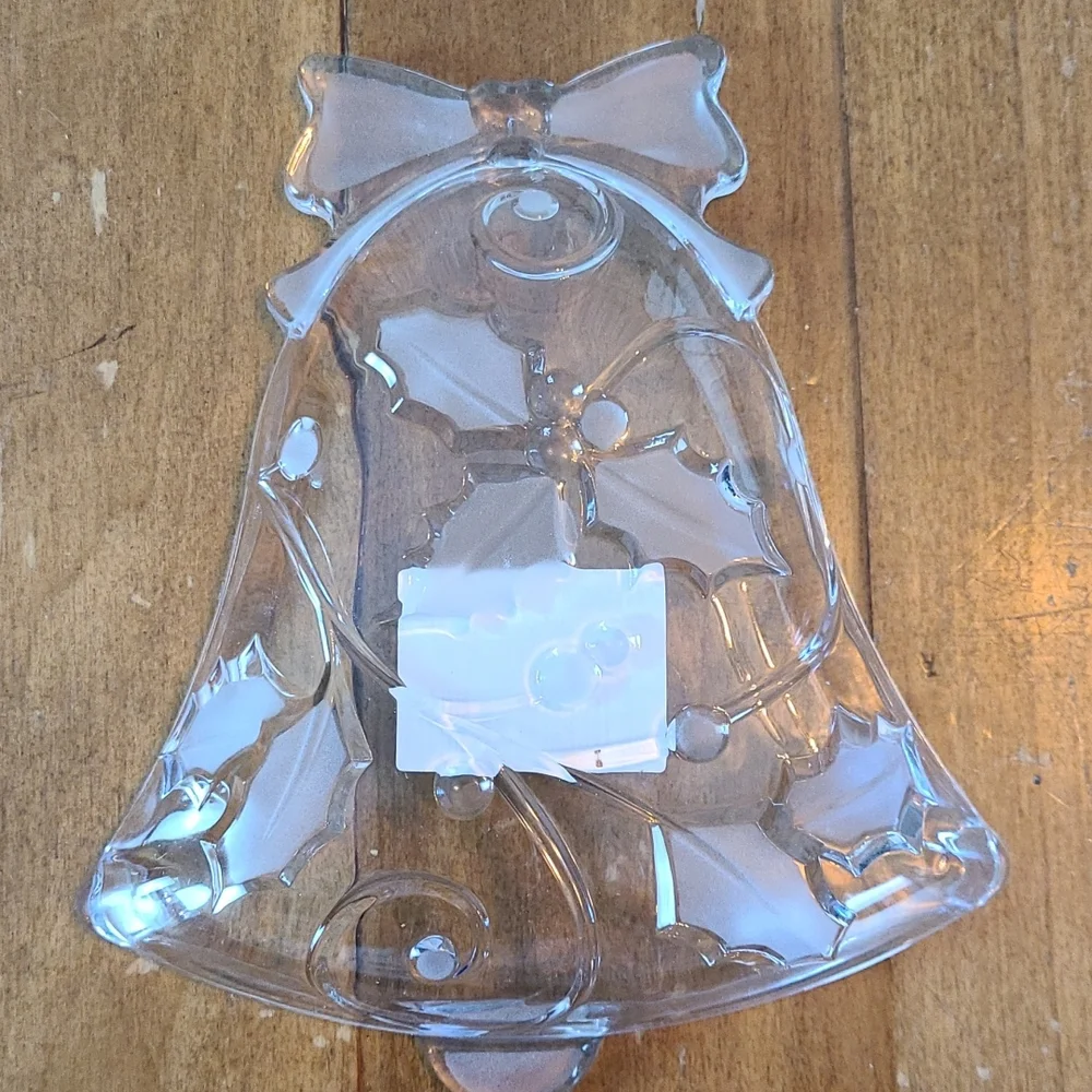 NWT Mikasa Season's Holly Bell Candy Dish